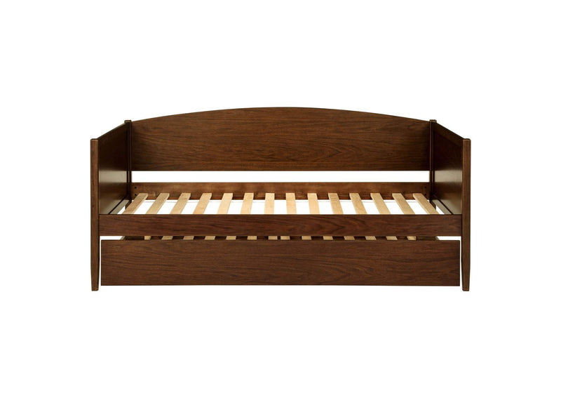 300686 Bozeman Wood Twin Daybed With Trundle Medium Walnut