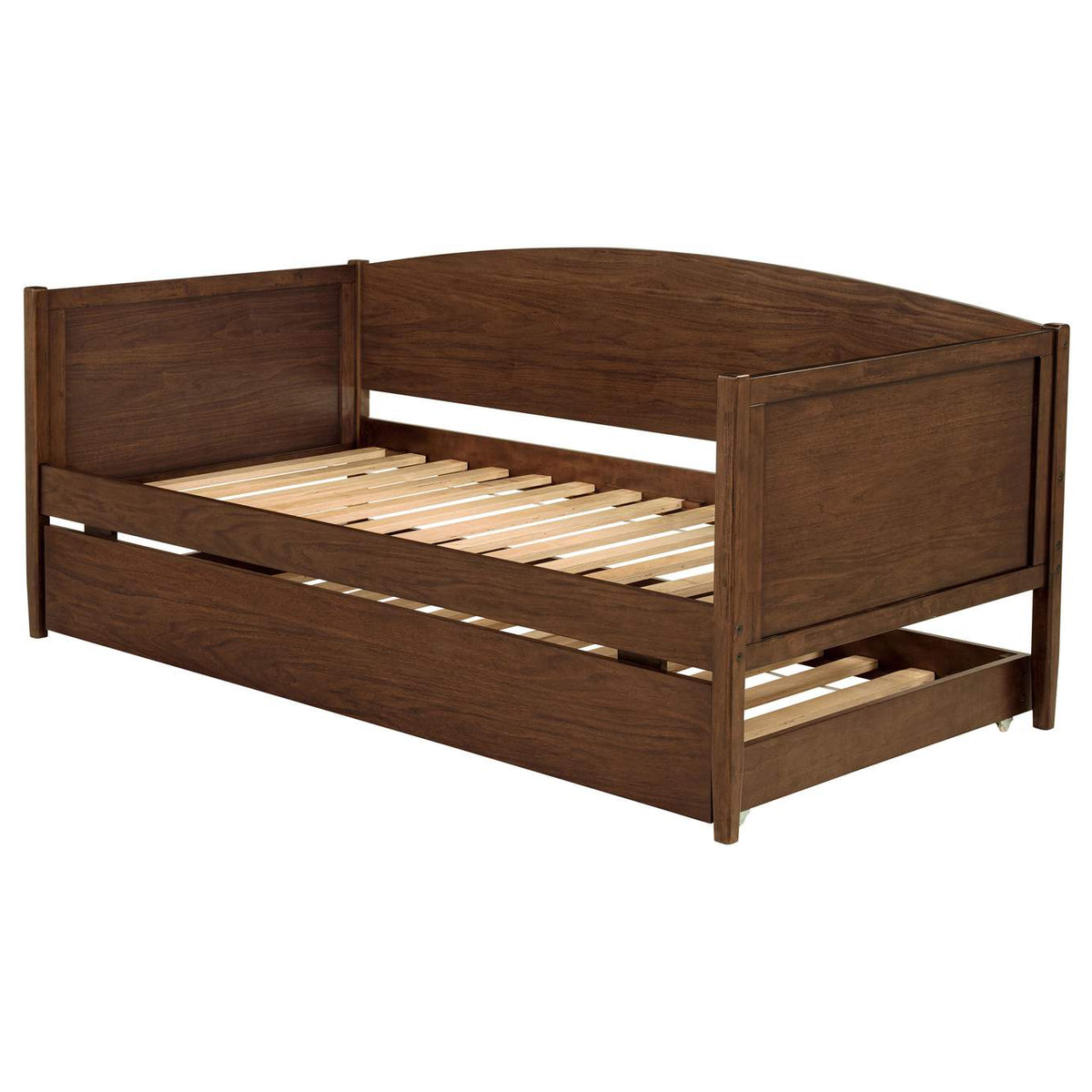 300686 Bozeman Wood Twin Daybed With Trundle Medium Walnut