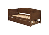 300686 Bozeman Wood Twin Daybed With Trundle Medium Walnut