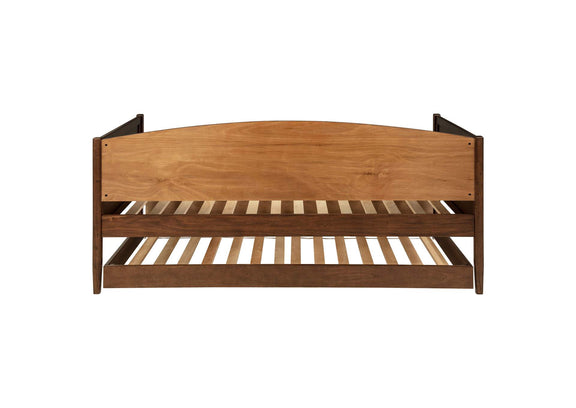 300686 Bozeman Wood Twin Daybed With Trundle Medium Walnut