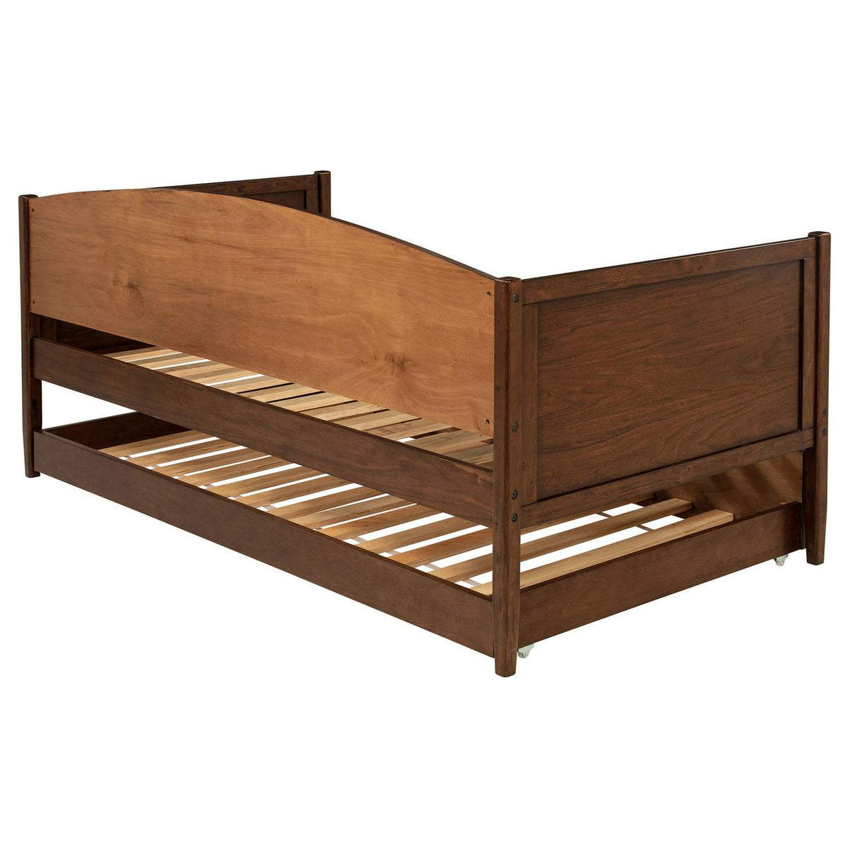 300686 Bozeman Wood Twin Daybed With Trundle Medium Walnut