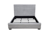 300719KE Patricia 58-inch Boucle Upholstered Eastern King Bed Grey