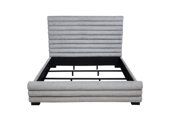 300719KE Patricia 58-inch Boucle Upholstered Eastern King Bed Grey