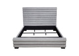300719KW Patricia 58-inch Boucle Upholstered California King Bed Grey