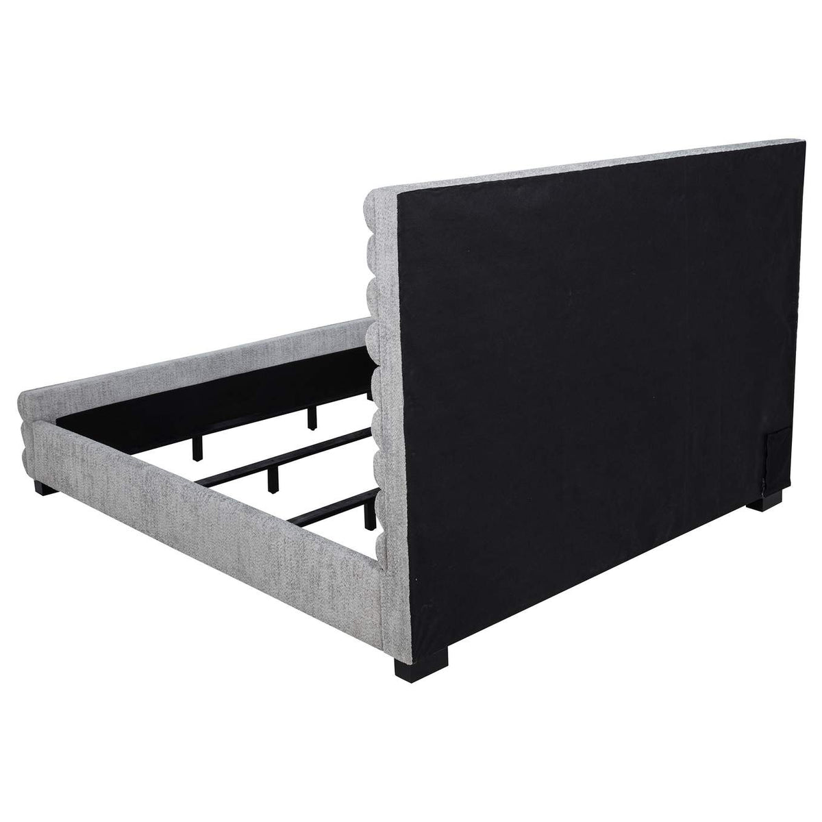300719KW Patricia 58-inch Boucle Upholstered California King Bed Grey