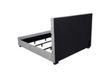 300719KW Patricia 58-inch Boucle Upholstered California King Bed Grey
