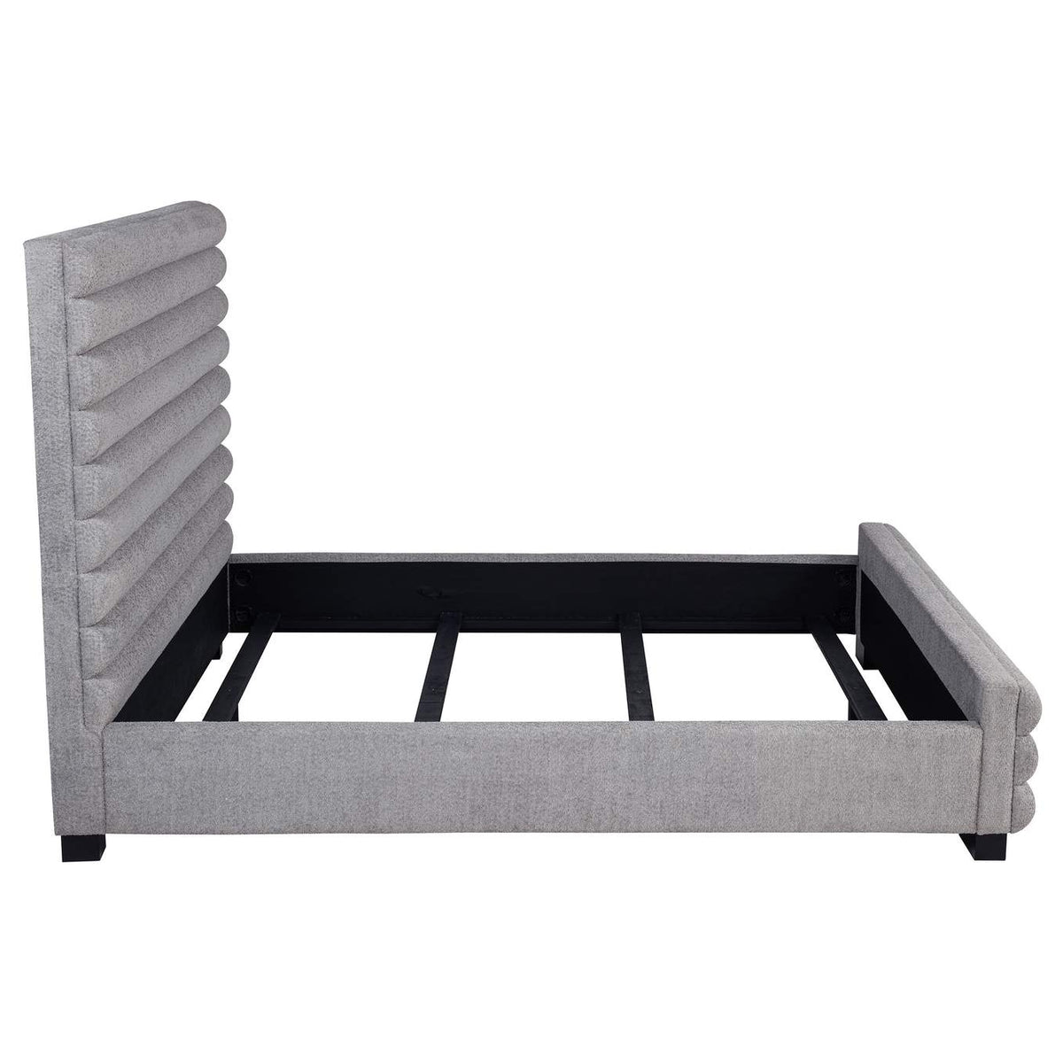 300719Q Patricia 58-inch Boucle Upholstered Queen Bed Grey
