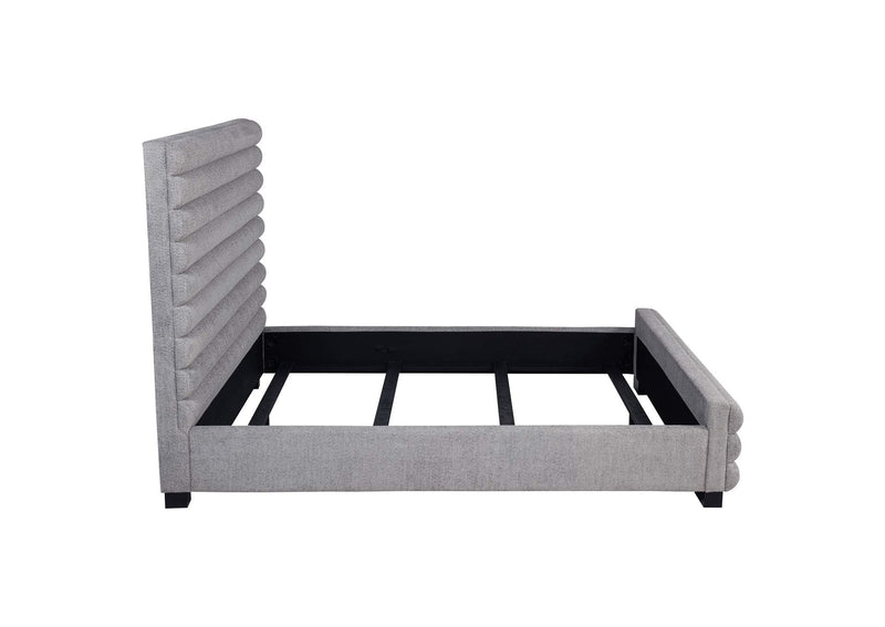 300719Q Patricia 58-inch Boucle Upholstered Queen Bed Grey
