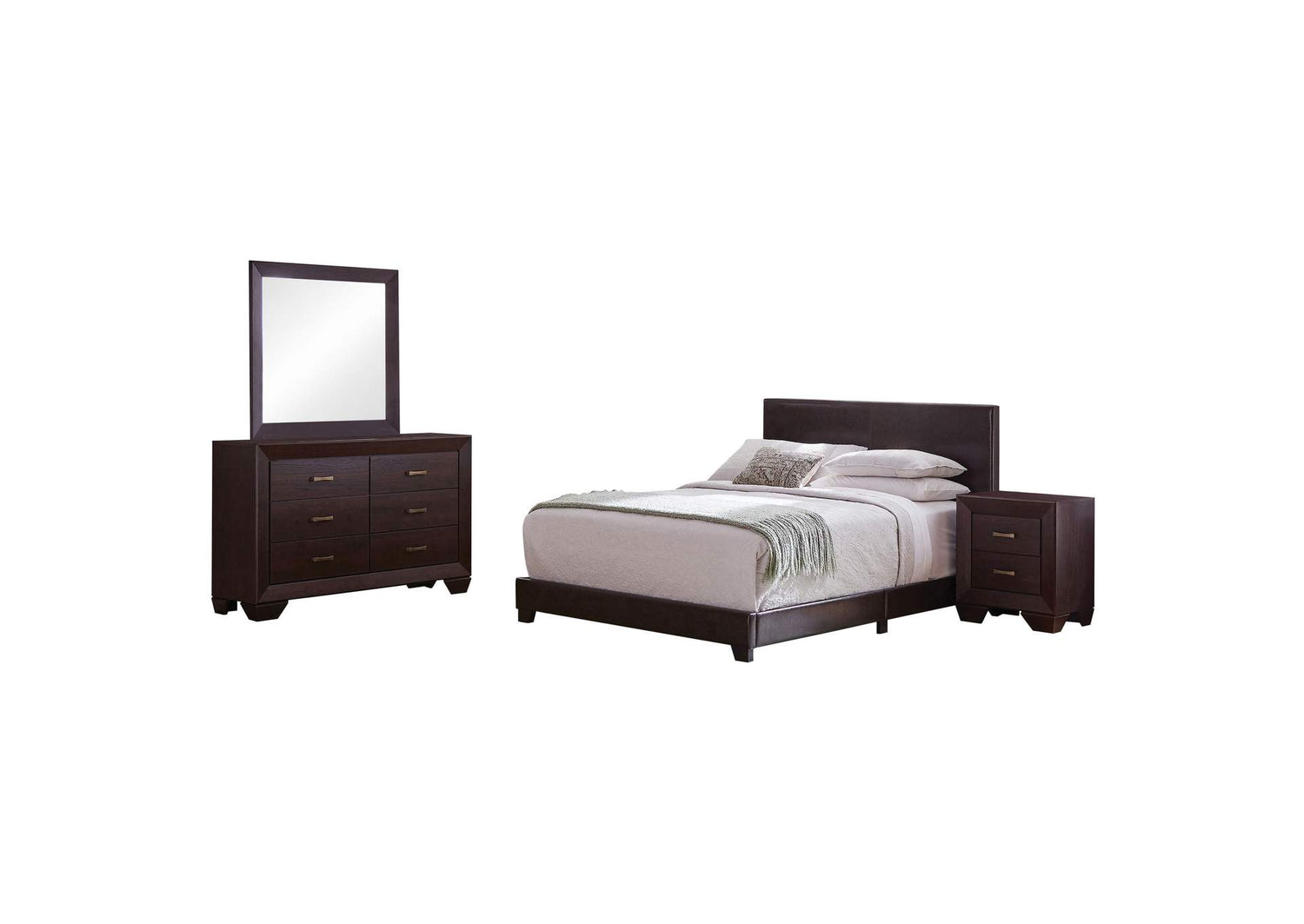 Dorian 4-piece Full Bedroom Set Dark Cocoa