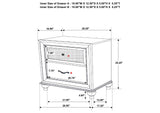 300843Q-S5 Barzini 5-piece Queen Bedroom Set White
