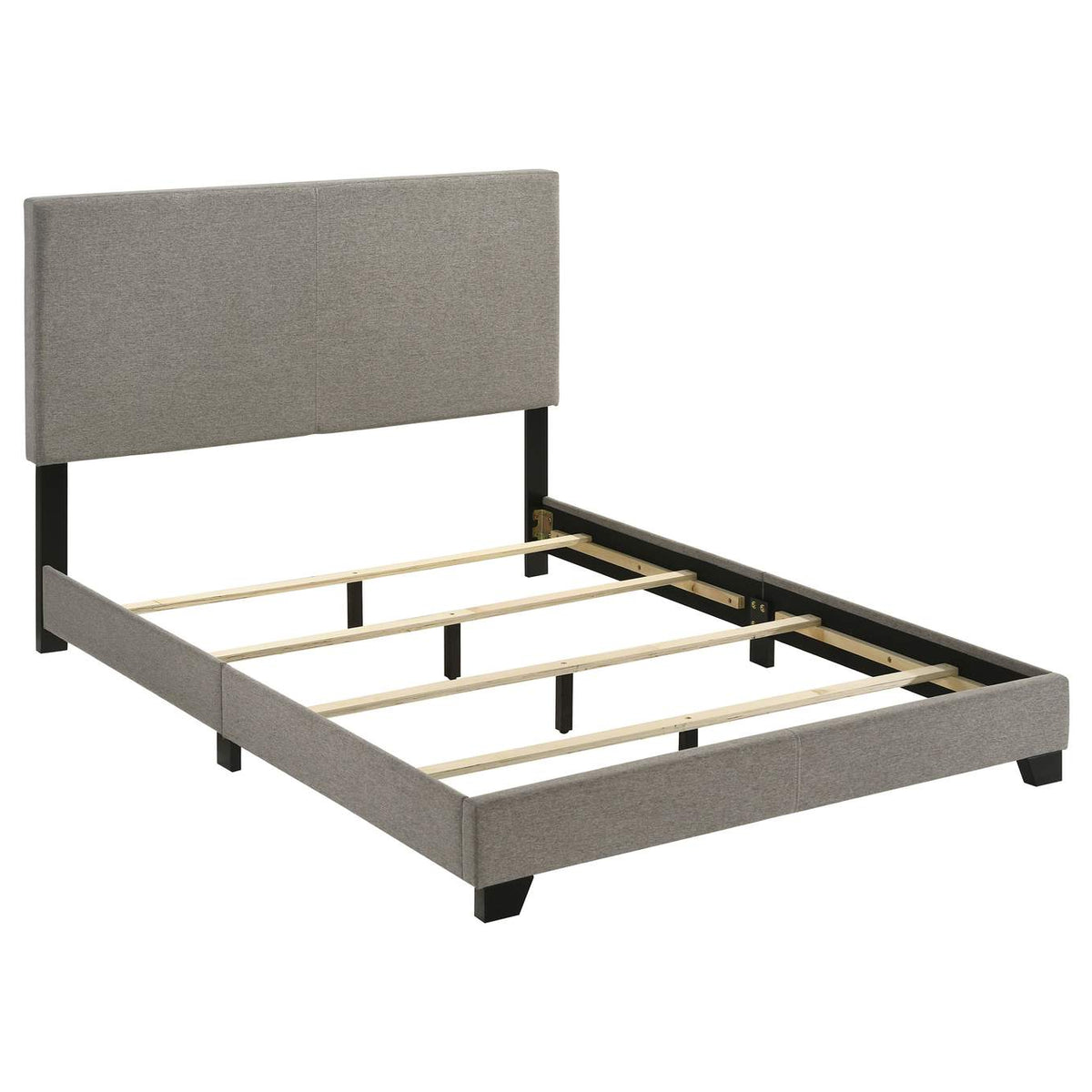 300851F Dorian Fabric Upholstered Full Panel Bed Taupe
