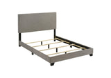 300851F Dorian Fabric Upholstered Full Panel Bed Taupe