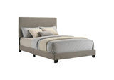 300851F Dorian Fabric Upholstered Full Panel Bed Taupe