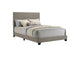 300851F Dorian Fabric Upholstered Full Panel Bed Taupe