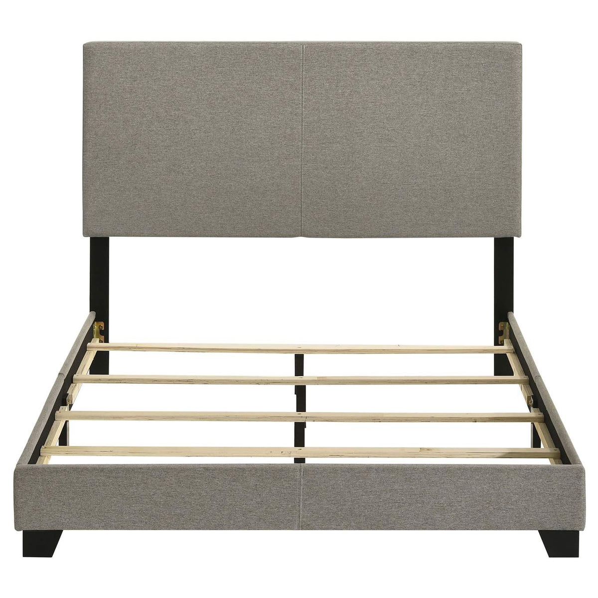 300851F Dorian Fabric Upholstered Full Panel Bed Taupe