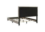 300851F Dorian Fabric Upholstered Full Panel Bed Taupe
