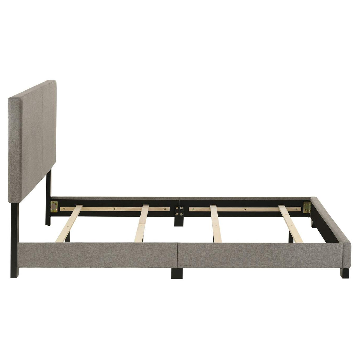 300851F Dorian Fabric Upholstered Full Panel Bed Taupe