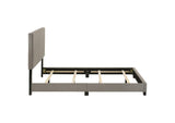 300851F Dorian Fabric Upholstered Full Panel Bed Taupe