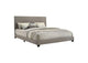 300851KE Dorian Fabric Upholstered Eastern King Panel Bed Taupe