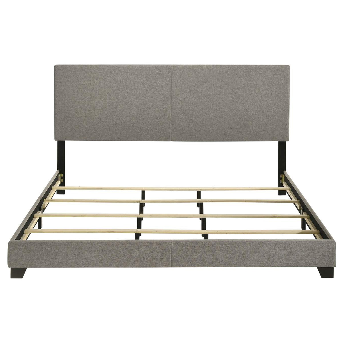 300851KE Dorian Fabric Upholstered Eastern King Panel Bed Taupe