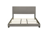 300851KE Dorian Fabric Upholstered Eastern King Panel Bed Taupe