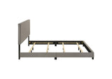 300851KE Dorian Fabric Upholstered Eastern King Panel Bed Taupe