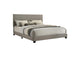 300851KW Dorian Fabric Upholstered California King Panel Bed Taupe