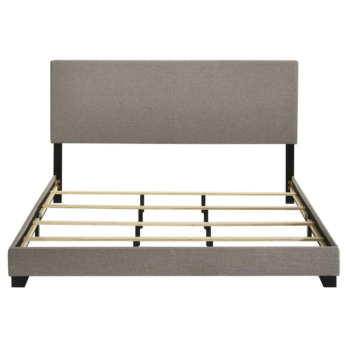 300851KW Dorian Fabric Upholstered California King Panel Bed Taupe