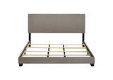 300851KW Dorian Fabric Upholstered California King Panel Bed Taupe