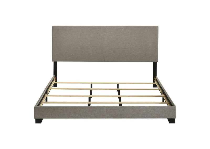 300851KW Dorian Fabric Upholstered California King Panel Bed Taupe