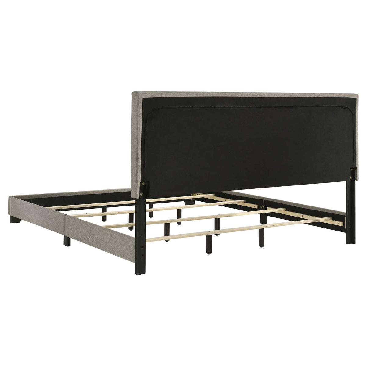300851KW Dorian Fabric Upholstered California King Panel Bed Taupe