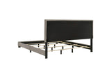 300851KW Dorian Fabric Upholstered California King Panel Bed Taupe