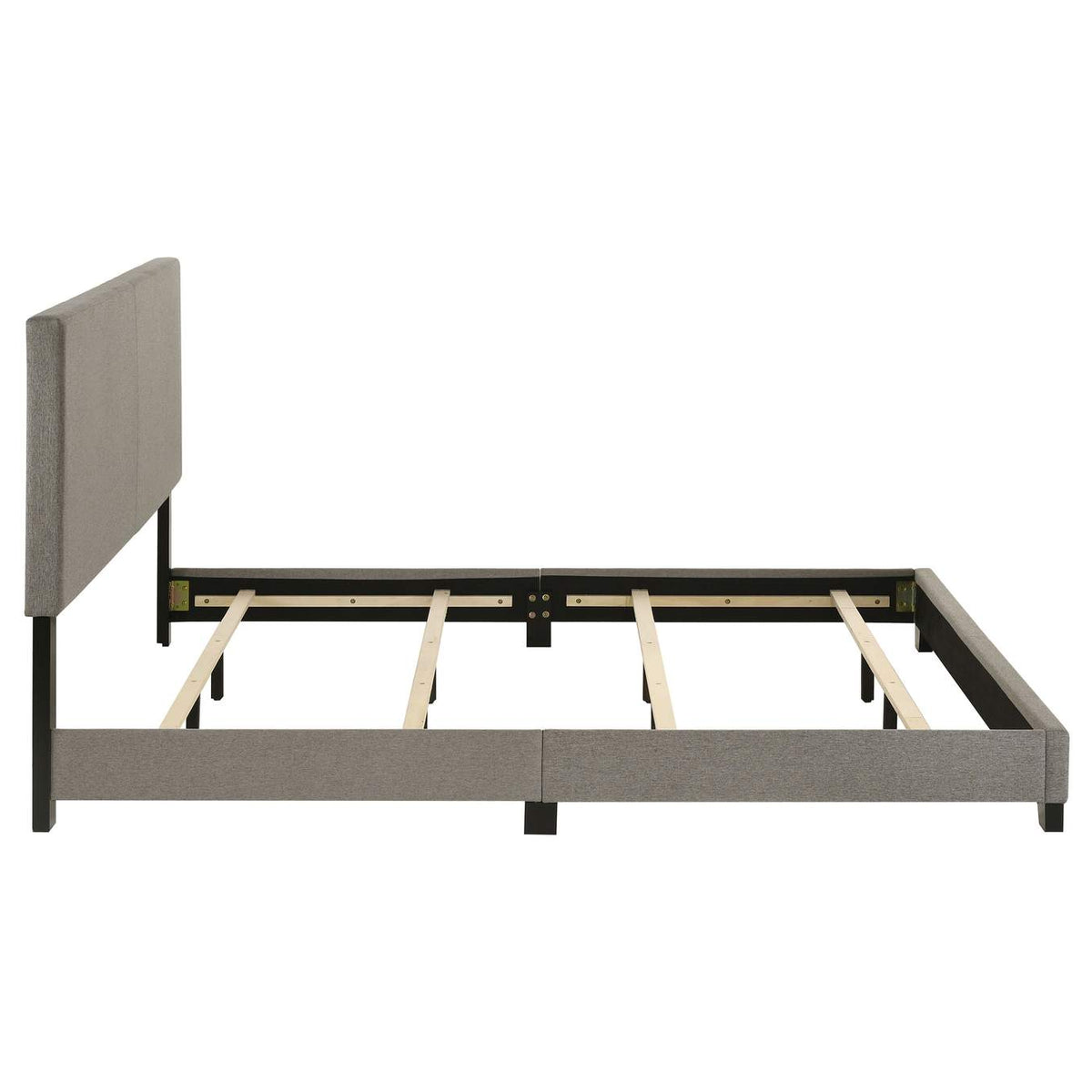 300851KW Dorian Fabric Upholstered California King Panel Bed Taupe