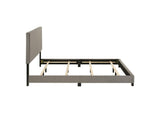 300851KW Dorian Fabric Upholstered California King Panel Bed Taupe