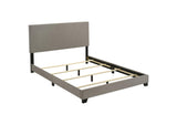 300851Q Dorian Fabric Upholstered Queen Panel Bed Taupe