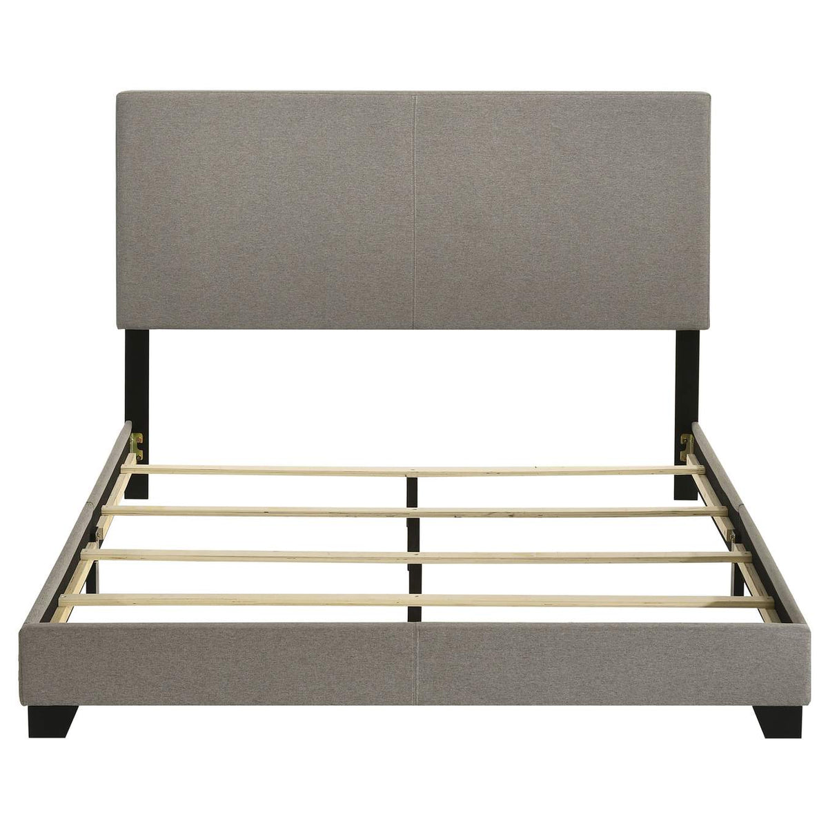 300851Q Dorian Fabric Upholstered Queen Panel Bed Taupe