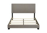300851Q Dorian Fabric Upholstered Queen Panel Bed Taupe