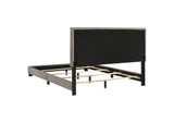 300851Q Dorian Fabric Upholstered Queen Panel Bed Taupe