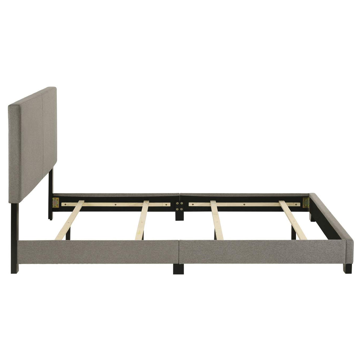 300851Q Dorian Fabric Upholstered Queen Panel Bed Taupe