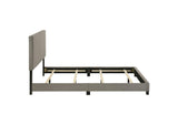 300851Q Dorian Fabric Upholstered Queen Panel Bed Taupe