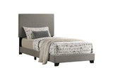 300851T Dorian Fabric Upholstered Twin Panel Bed Taupe