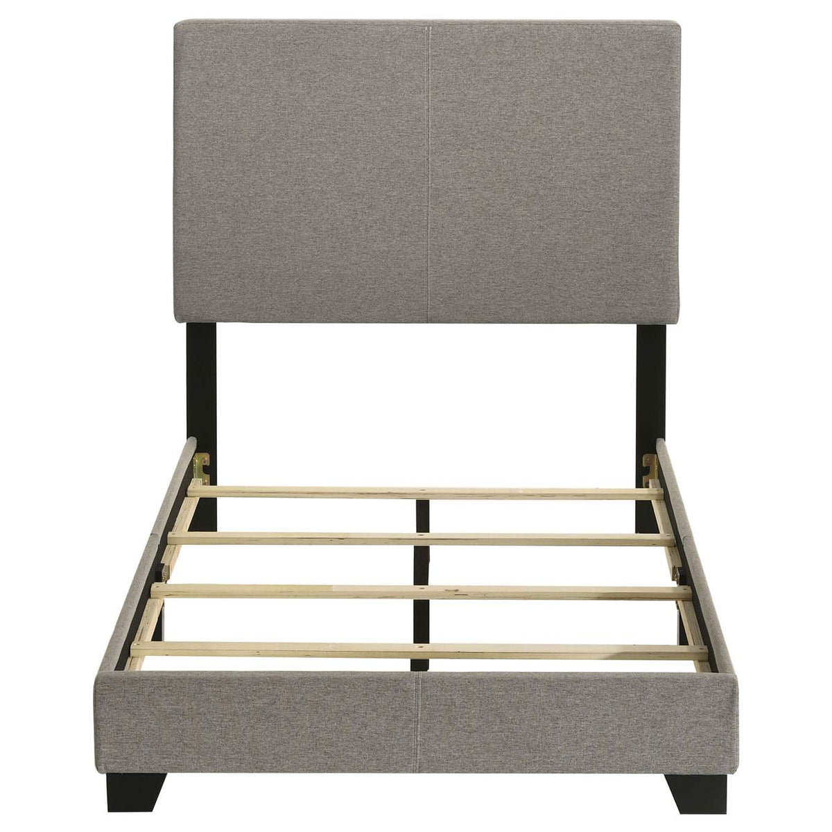 300851T Dorian Fabric Upholstered Twin Panel Bed Taupe