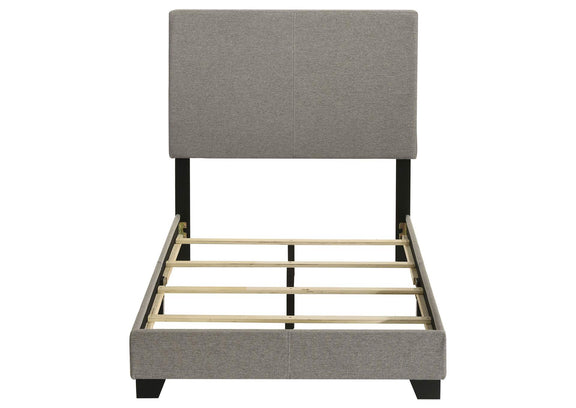 300851T Dorian Fabric Upholstered Twin Panel Bed Taupe