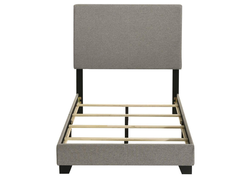 300851T Dorian Fabric Upholstered Twin Panel Bed Taupe