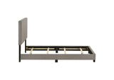 300851T Dorian Fabric Upholstered Twin Panel Bed Taupe