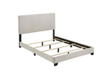 300852F Dorian Fabric Upholstered Full Panel Bed Cream
