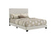 300852F Dorian Fabric Upholstered Full Panel Bed Cream