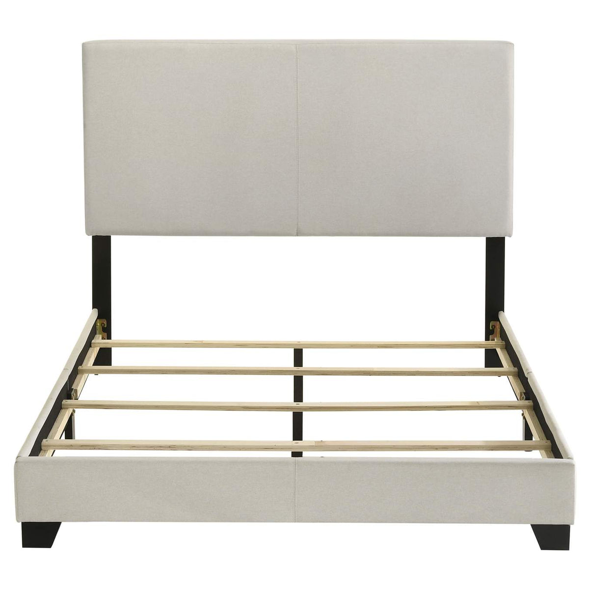 300852F Dorian Fabric Upholstered Full Panel Bed Cream