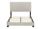 300852F Dorian Fabric Upholstered Full Panel Bed Cream