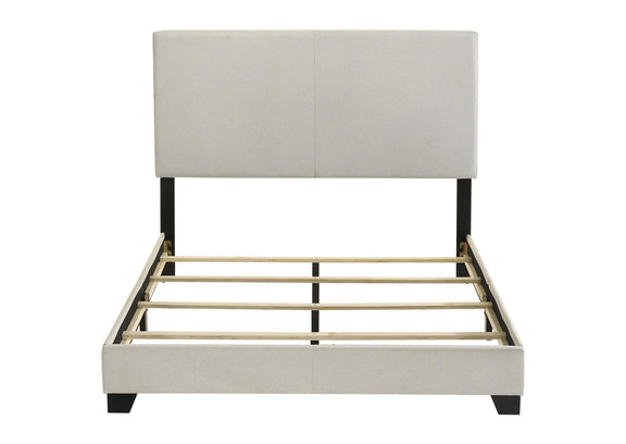 300852F Dorian Fabric Upholstered Full Panel Bed Cream